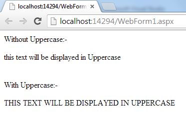 uppercase using angularjs